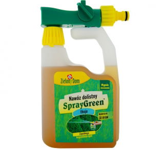 SprayGreen - nawóz dolistny do tui, żywotników w formie konewki - gotowy do użycia - Zielony Dom - 950 ml