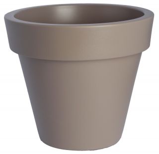 Osłonka okrągła Ibiza - 30 cm - szarobeżowa