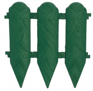 Płotek ogrodowy drewnopodobny, wys. 26 cm - 2 m - zielony