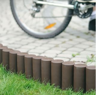 Wysoka palisada ogrodowa 2,1 m - brązowa - Prosperplast