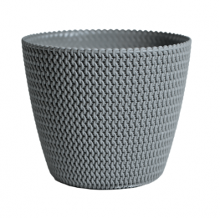Doniczka okrągła Splofy - 26 cm - kamienny szary