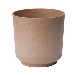 Doniczka z domieszką drewna - Satina Eco - 17 cm - naturalne drewno