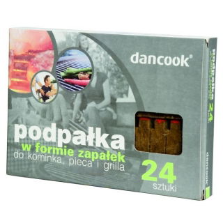 Podpałka w formie zapałek do grilla, kominka i pieca - 24 sztuki - Dancook