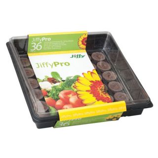 Miniszklarenka z krążkami torfowymi - łatwa uprawa z nasion - Jiffy - na 36 krążków
