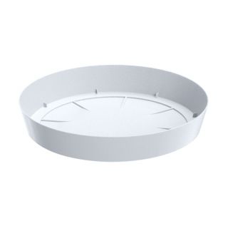 Lekka, biała podstawka do doniczki Lofly - 10,5 cm