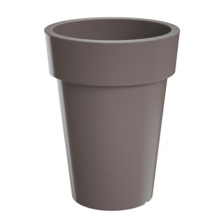 Okrągła doniczka Lofly Slim kolor kamienny szary - lekka i wysoka - 20 cm - Prosperplast