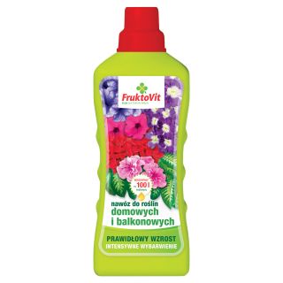 Mineralny nawóz do roślin domowych i balkonowych - Fruktovit - 1 litr