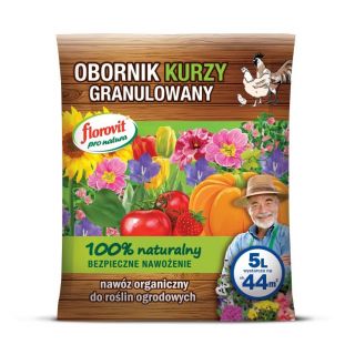Ekologiczny obornik kurzy - granulowany - Florovit - 5 litrów