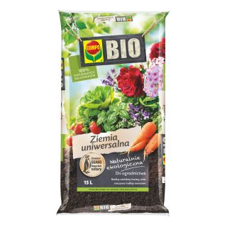 Ekologiczne podłoże uniwersalne do wszystkich roślin ogrodowych i doniczkowych - BIO Compo - 15 litrów