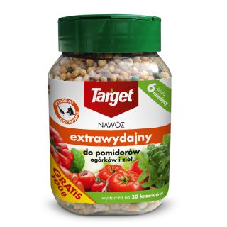 Długodziałający i superwydajny nawóz do pomidorów, ogórków i ziół - Target - 500 g
