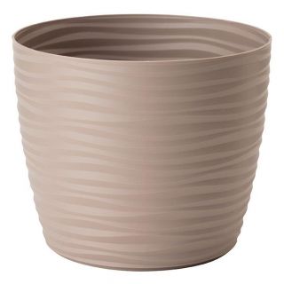 Osłonka okrągła Sahara petit - 11 cm - szarobeżowa