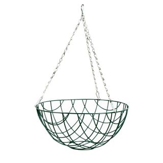 Koszyk wiszący na kwiaty - druciany - 40 cm