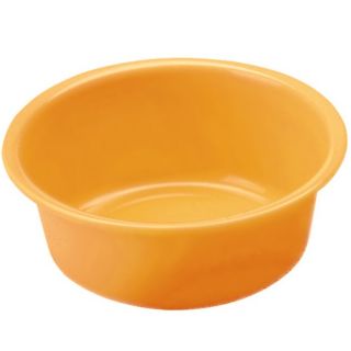 Miska okrągła - śr. 16 cm - pomarańczowa