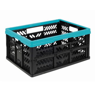 Kosz składany - Klappbox - 32 litry - niebieski