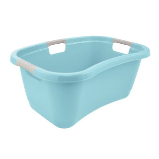 Ergonomiczna wanna na pranie z miękkimi uchwytami - Janne - wodny niebieski