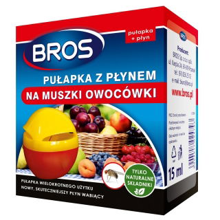 Pułapka z płynem przeciw muszkom owocówkom - BROS