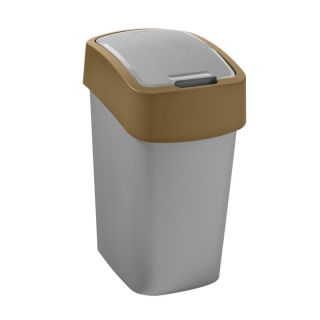 Kosz do sortowania śmieci Flip Bin - 10 litrów - brązowy