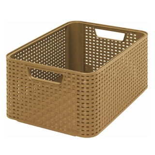 Koszyk Rattan Style - 18 litrów - brązowy
