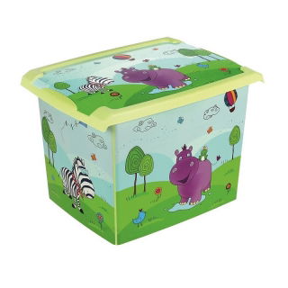 Pojemnik do przechowywania - Filip 'Hippo' - 20,5 litra - limonka