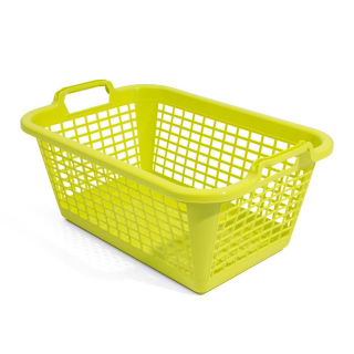 Kosz prostokątny na pranie - 50 x 35 cm - zielony