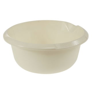 Miska okrągła z wylewką - śr. 24 cm - kremowy