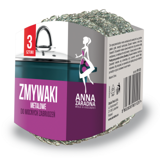 Zmywaki metalowe - do mocnych zabrudzeń - 3 szt.