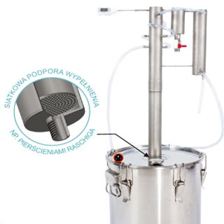 Destylator "TORPEDA" - zimne palce - 30 litrów