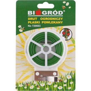 Drut ogrodniczy płaski, powlekany PCV 30m x 2mm