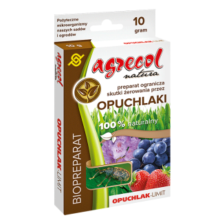 EKO Opuchlak-Limit - naturalny preparat ograniczający żerowanie opuchlaka na roślinach ozdobnych i owocowych - Agrecol - 10 g