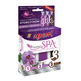 Flower SPA - kuracja dla storczyków - zestaw optymalnie dobranych nawozów - Agrecol - 3 x 30 ml