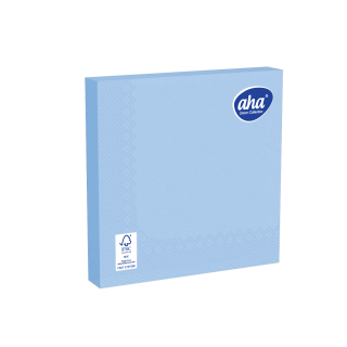 Serwetki papierowe - 33 x 33 cm - AHA - 100 szt. + 20 szt. GRATIS - niebieskie