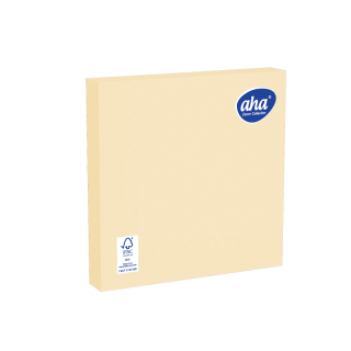 Serwetki papierowe - 33 x 33 cm - AHA - 100 szt. + 20 szt. GRATIS - szampańskie