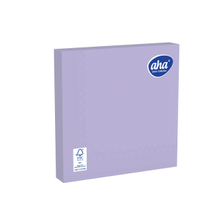 Serwetki papierowe - 33 x 33 cm - AHA - 100 szt. + 20 szt. GRATIS - wrzosowe