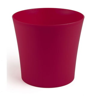 Doniczka okrągła Fiołek - 19 cm - czerwona