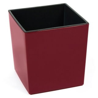 Doniczka kwadratowa Juka bordowa - 25 cm