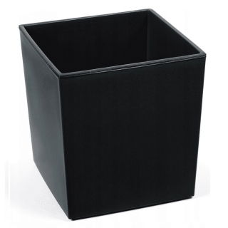 Kwadratowa doniczka Juka - 19 cm - czarna
