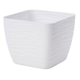 Osłonka kwadratowa Sahara petit - 19 cm - biały