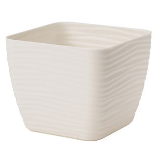 Osłonka kwadratowa Sahara petit - 15 cm - krem