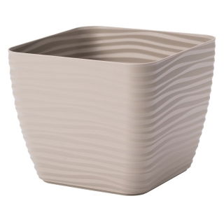 Osłonka kwadratowa Sahara petit - 11 cm - szarobeżowy (taupe)