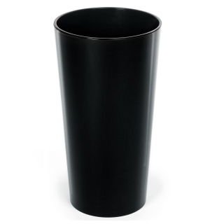 Doniczka okrągła wysoka Lilia - 40 cm - czarna