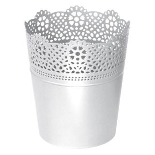 Osłonka ażurowa Lace - koronkowe wykończenie - 11 cm - biała