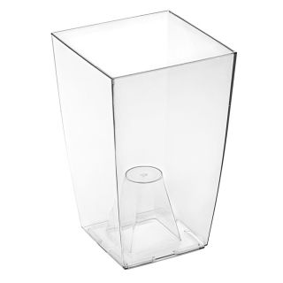 Finezja - osłonka kwadratowa wysoka - bezbarwna - 12,5 cm