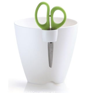 Limes Uno - Doniczka do ziół okrągła śr. 15 cm - biała