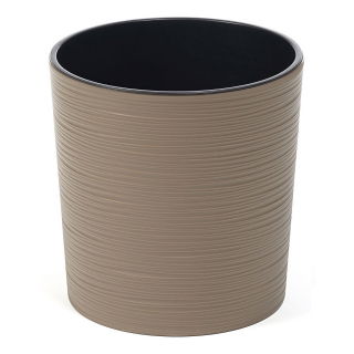 Doniczka okrągła Malwa - 19 cm - dłuto frappe