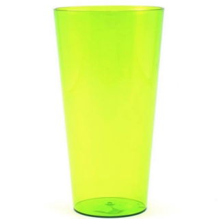 Osłonka wysoka Vulcano Tube - 20 cm - zielona transparentna