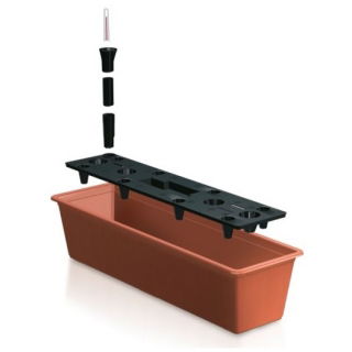 Skrzynka balkonowa z systemem nawadniającym - Balcony Can - 60 cm - teracota