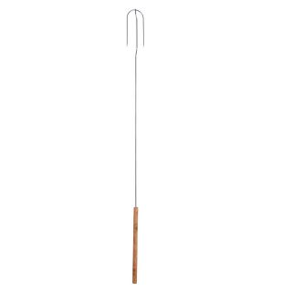 Widelec ogniskowy do pieczenia kiełbasek - ergonomiczny, zagięty - 140 cm