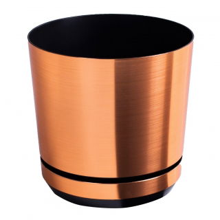 Doniczka okrągła Dekor - 26 cm - miedziany