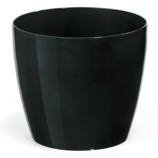 Osłonka okrągła Magnolia - 25 cm - czarna