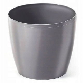 Osłonka okrągła Magnolia - 21 cm - srebrna